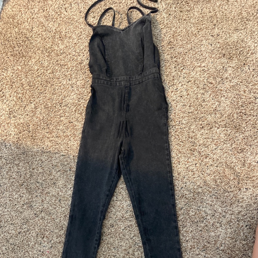 Topsjop overall jegging material black